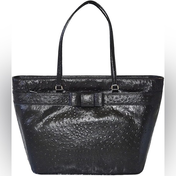 kate spade Handbags - Kate spade TOTE EUC black ostrich
